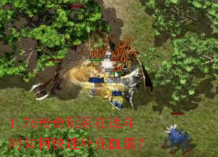 1.76传奇玩家在战斗时如何快速补充血量? 1.76传奇玩家在战斗时如何快速补充血量?